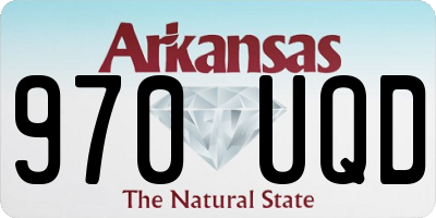 AR license plate 970UQD