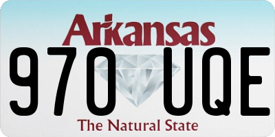 AR license plate 970UQE