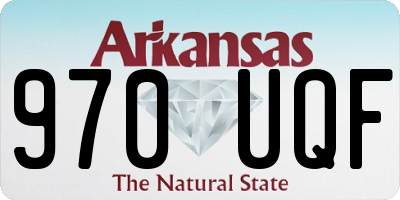 AR license plate 970UQF