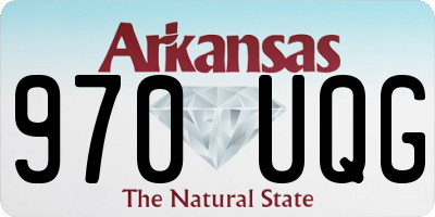 AR license plate 970UQG