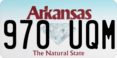 AR license plate 970UQM