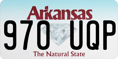 AR license plate 970UQP