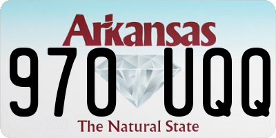 AR license plate 970UQQ