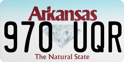 AR license plate 970UQR