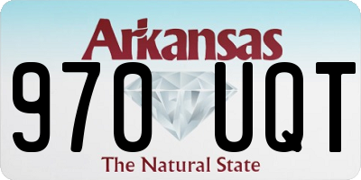 AR license plate 970UQT