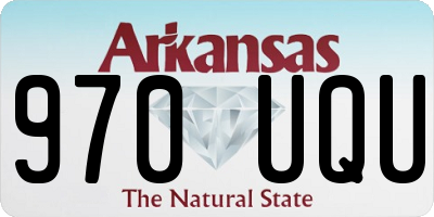 AR license plate 970UQU