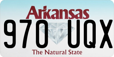 AR license plate 970UQX