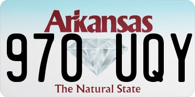 AR license plate 970UQY