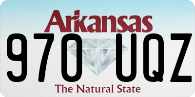 AR license plate 970UQZ