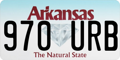 AR license plate 970URB
