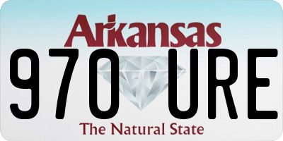 AR license plate 970URE