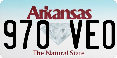AR license plate 970VEO