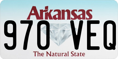 AR license plate 970VEQ