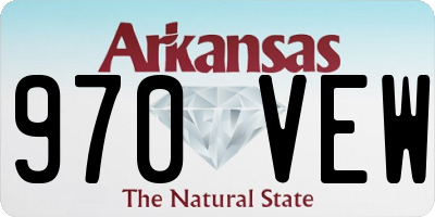 AR license plate 970VEW