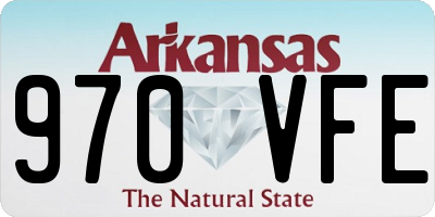 AR license plate 970VFE