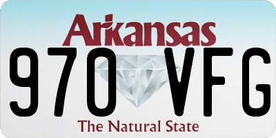 AR license plate 970VFG