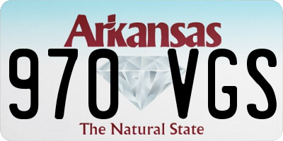 AR license plate 970VGS