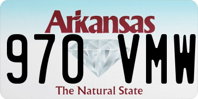 AR license plate 970VMW