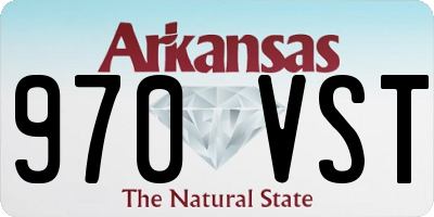 AR license plate 970VST