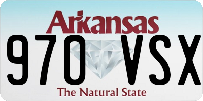 AR license plate 970VSX