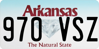 AR license plate 970VSZ