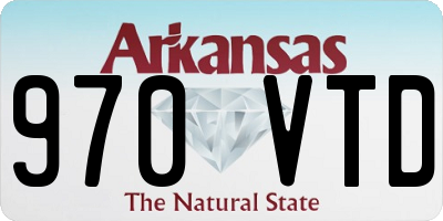 AR license plate 970VTD