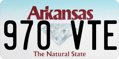 AR license plate 970VTE