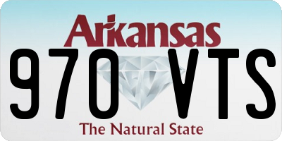 AR license plate 970VTS
