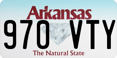 AR license plate 970VTY