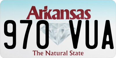 AR license plate 970VUA