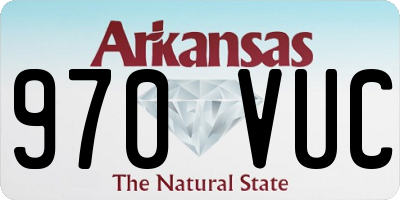 AR license plate 970VUC