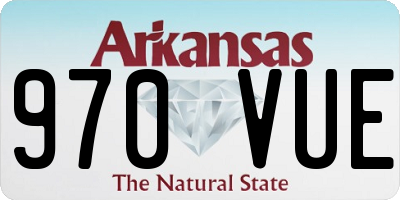 AR license plate 970VUE