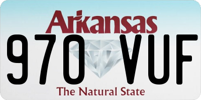 AR license plate 970VUF