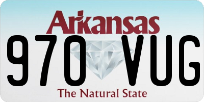 AR license plate 970VUG