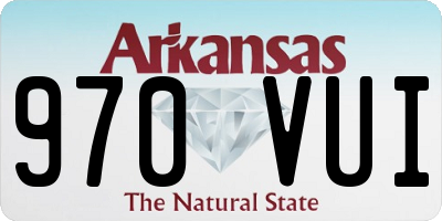 AR license plate 970VUI