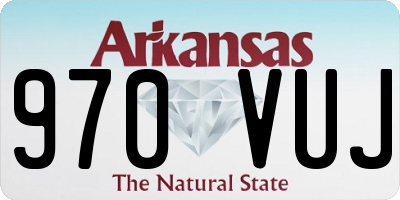 AR license plate 970VUJ