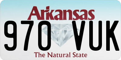 AR license plate 970VUK