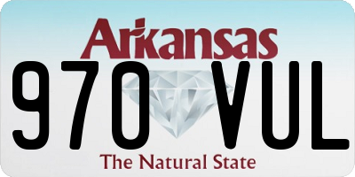 AR license plate 970VUL