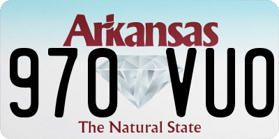 AR license plate 970VUO