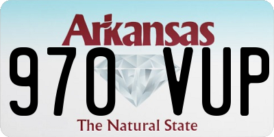 AR license plate 970VUP