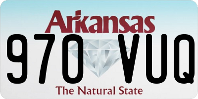 AR license plate 970VUQ