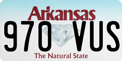 AR license plate 970VUS