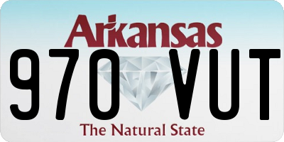 AR license plate 970VUT