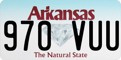 AR license plate 970VUU