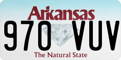 AR license plate 970VUV