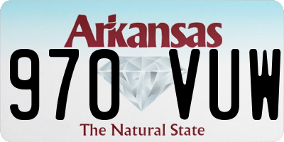 AR license plate 970VUW