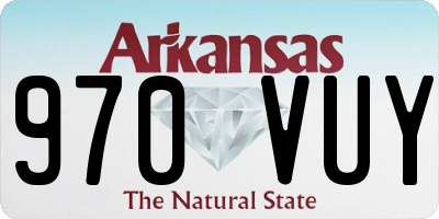 AR license plate 970VUY