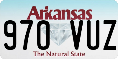 AR license plate 970VUZ
