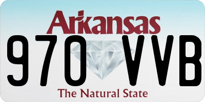 AR license plate 970VVB