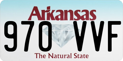 AR license plate 970VVF